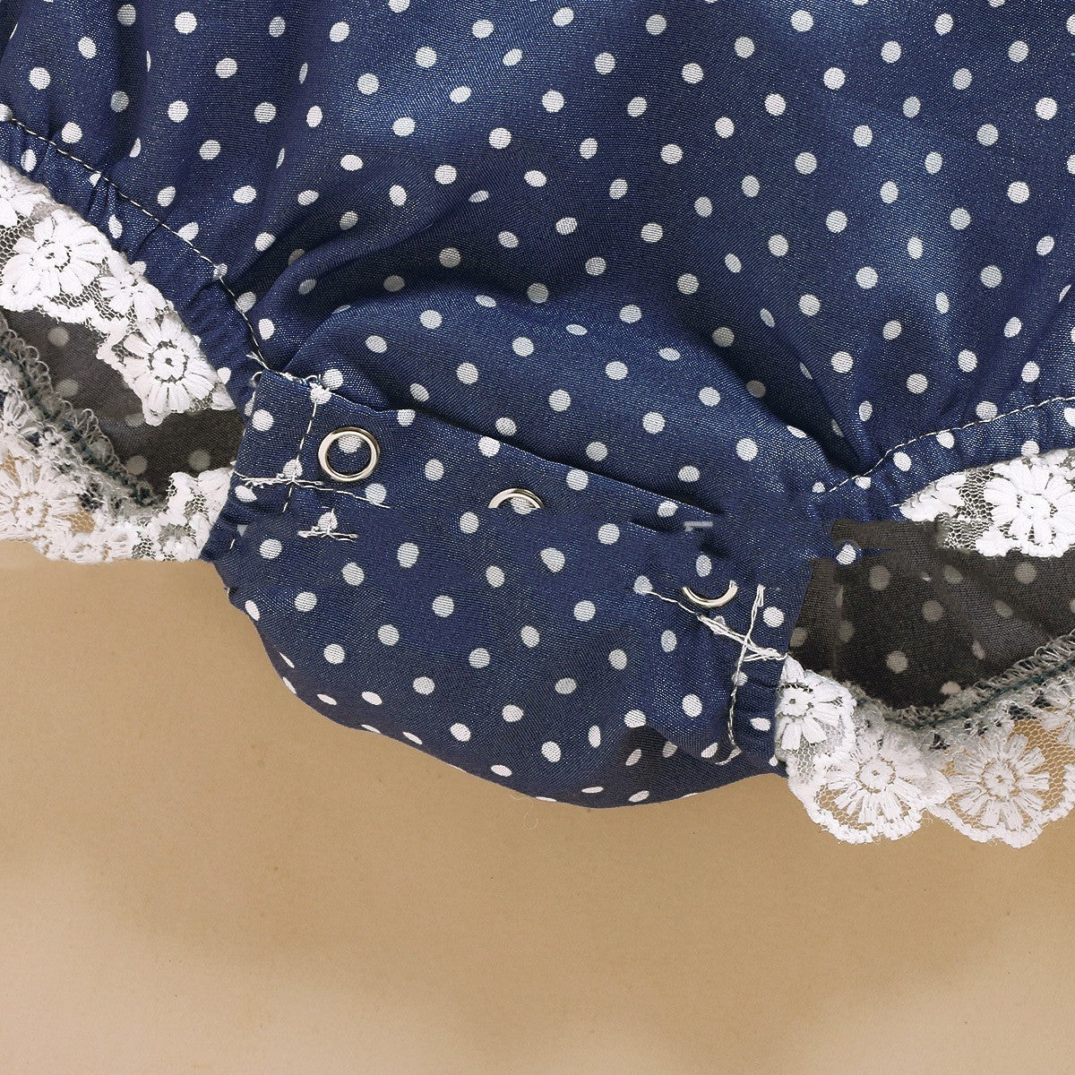 Capped Polka Dot Romper