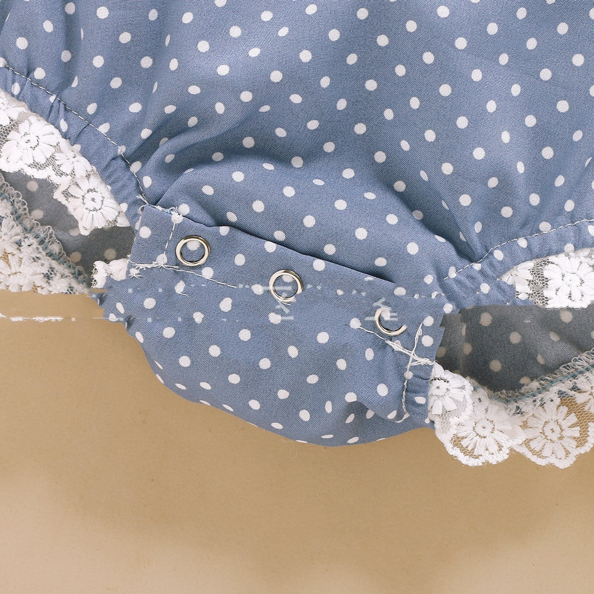 Capped Polka Dot Romper